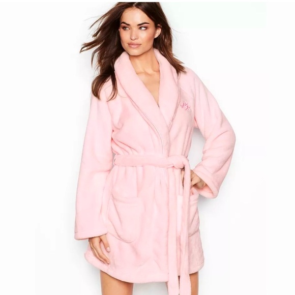 Victoria’s Secret Angel Pink Plush Robe - Picture 2 of 5